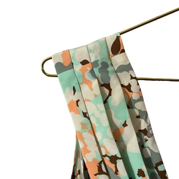 Anthropologie Hunter Dixon Mary Jane Double V Silk Romper Size MED - Picture 5 of 9